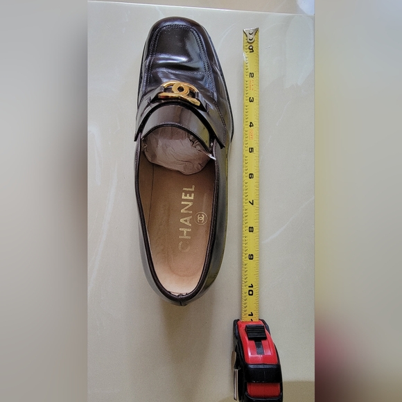 CHANEL Chocolate Brown Loafers, Size 40, US 10 - Picture 11 of 12